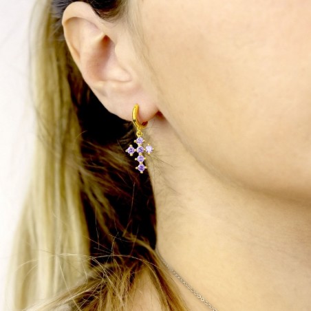 Silver Earrings with Cubir Zirconium