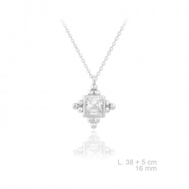 Silver Necklaces with Cubic Zirconium