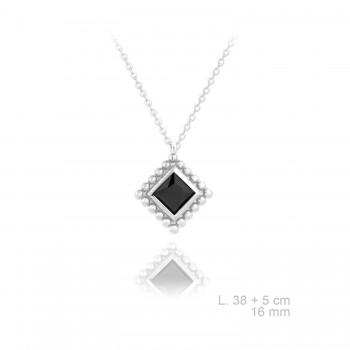 Silver Necklaces with Cubic...