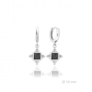 Silver Earrings with Cubir Zirconium