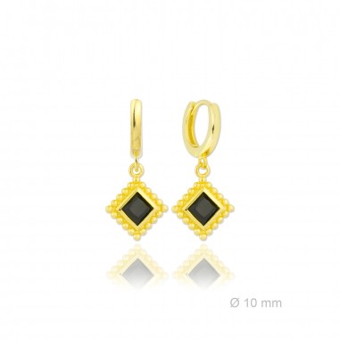 Silver Earrings with Cubir Zirconium