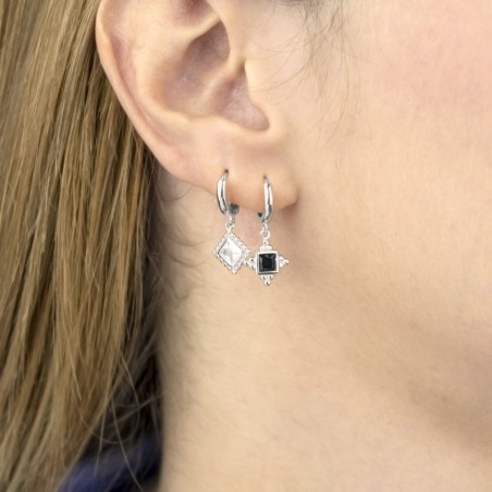Silver Earrings with Cubir Zirconium