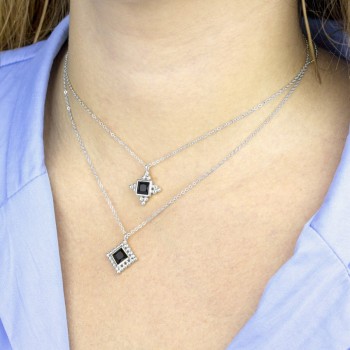 Silver Necklaces with Cubic... 2