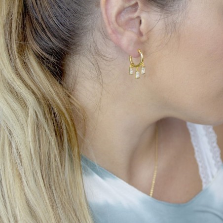 Silver Earrings with Cubir Zirconium