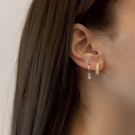 Silver Earrings with Cubir Zirconium