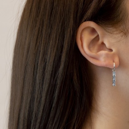 Pendientes de Plata de Ley con Zirconitas 