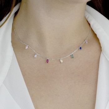 Silver Necklaces with Cubic... 2