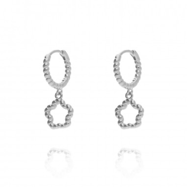 Boucles d'oreilles Argent lisse