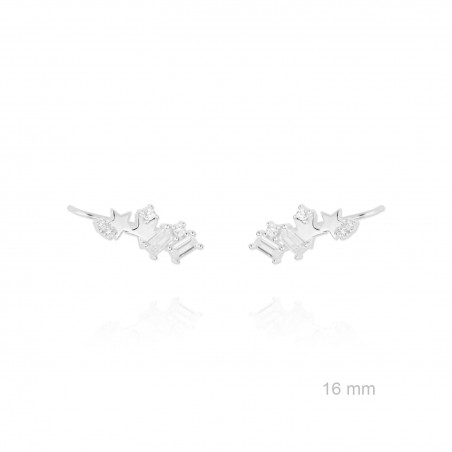 Escaladores de orelha em Prata Esterlina