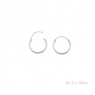Boucles d'oreilles Argent lisse