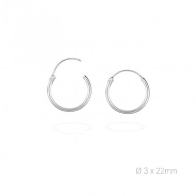 Boucles d'oreilles Argent lisse