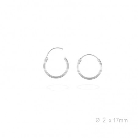 Boucles d'oreilles Argent lisse