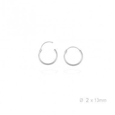 Boucles d'oreilles Argent lisse
