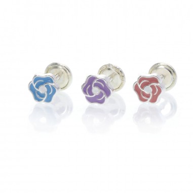 Boucles d'oreilles Argent lisse