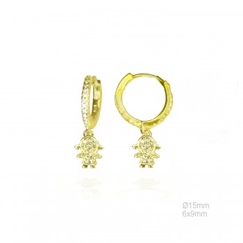 Boucles d'oreilles Zircons