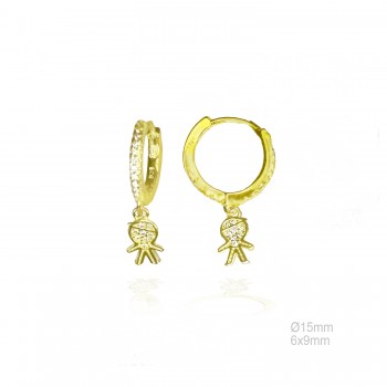 Pendientes Aro Dorado 15mm...