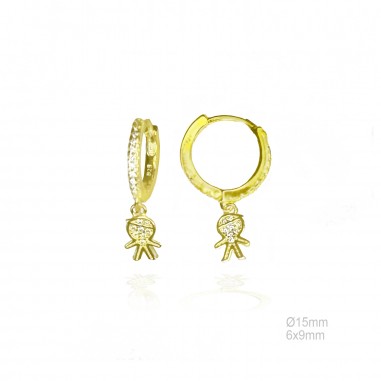 Boucles d'oreilles Zircons