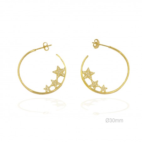 Boucles d'oreilles Zircons