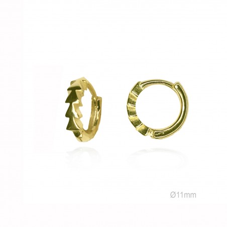 Boucles d'oreilles Argent lisse