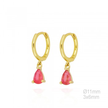 Pendientes Aro Dorado Cir....