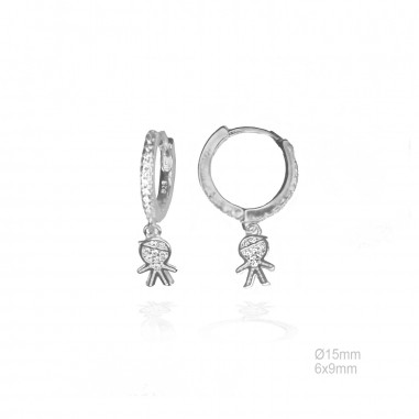 Pendientes Aro 15mm NIÑO Circ
