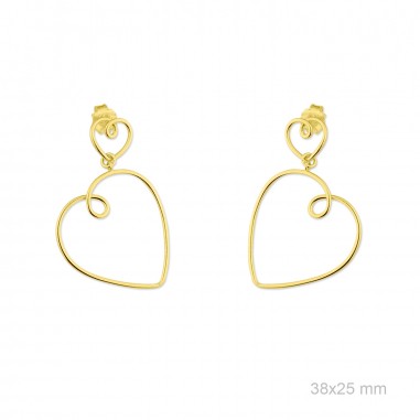 Pendientes Corazones DAISY Dor.