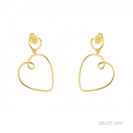 Pendientes Corazones DAISY Dor.