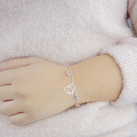 Bague en argent et pierre synthétique