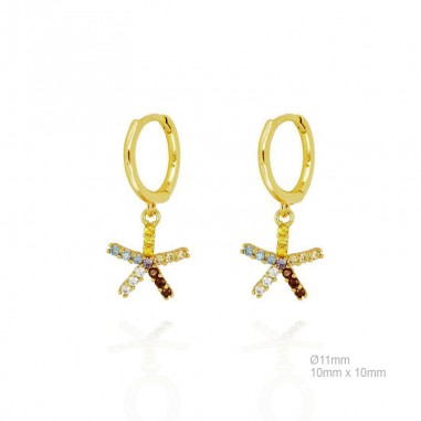 Boucles d'oreilles Zircons