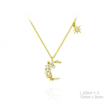 Gargantilla Dorada Luna...