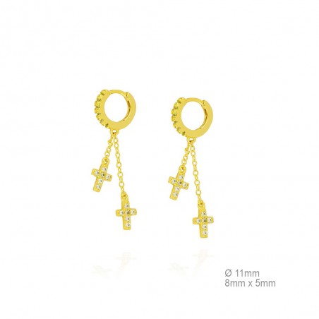 Boucles d'oreilles Zircons