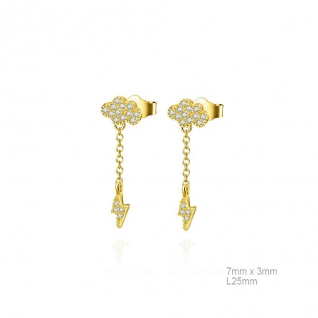Boucles d'oreilles Zircons