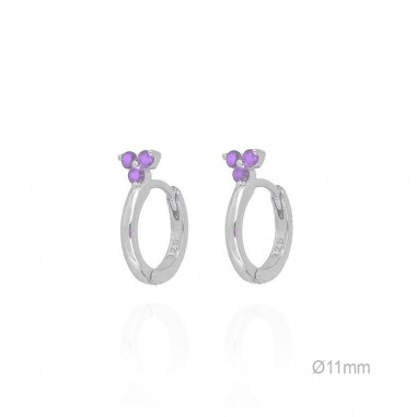Boucles d'oreilles Zircons