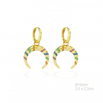 Pendientes Aro Dorado 10mm...