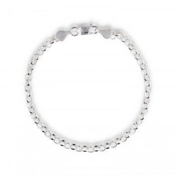 Pulsera Rolo 5mm Plata Lisa...