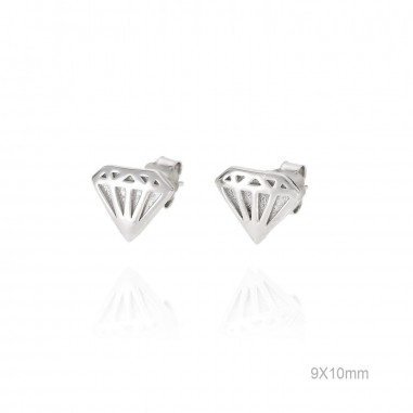 Pendientes Presión Diamante