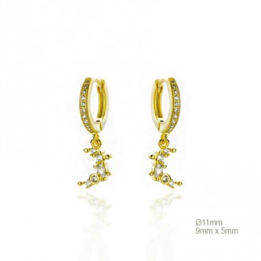 Boucles d'oreilles Zircons