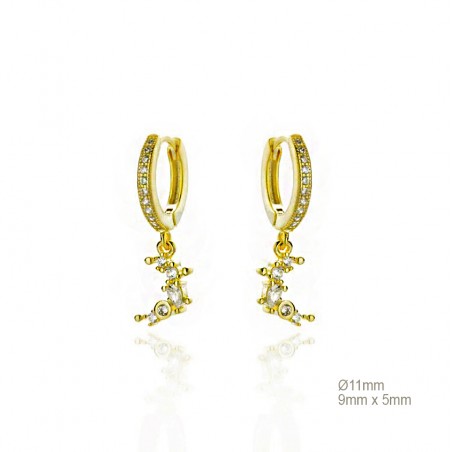 Boucles d'oreilles Zircons
