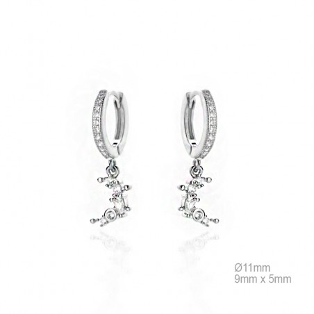 Boucles d'oreilles Zircons