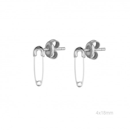 Boucles d'oreilles Argent lisse