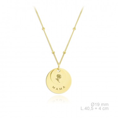 Gargantilla de Plata de Ley Mamá 