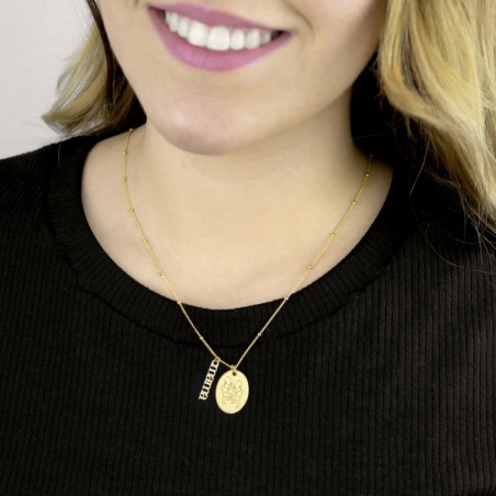 Gargantilla de Plata de Ley Mamá 