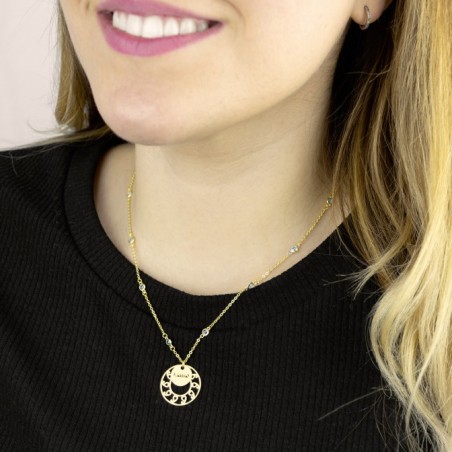 Sautoir en Argent avec zirconne