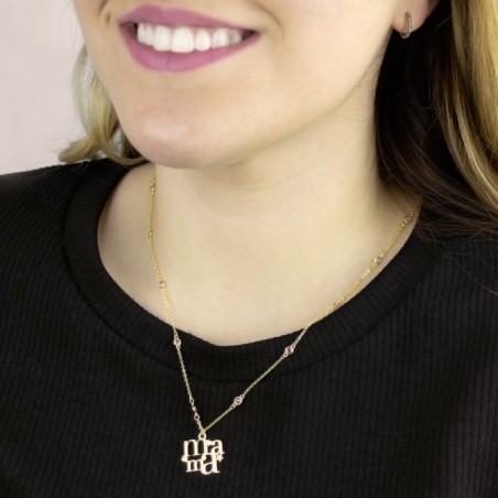 Silver necklace with cubic zirconium