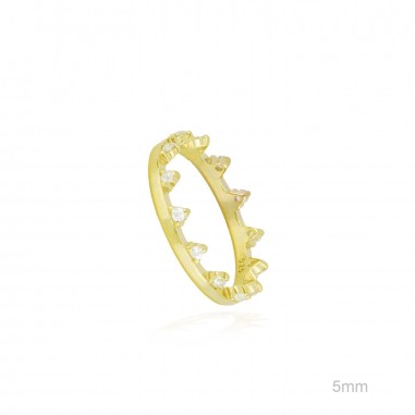Anillo Dorado Corona Circ.