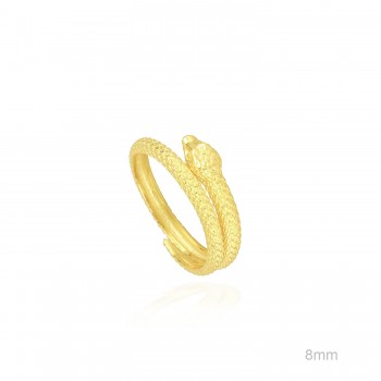 Anillo Dorado Serpiente