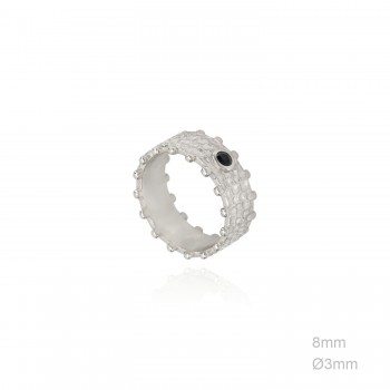 Anillo Ancho Bolitas Circ...