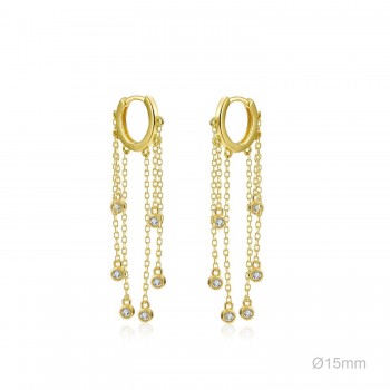 Boucles d'oreilles Zircons