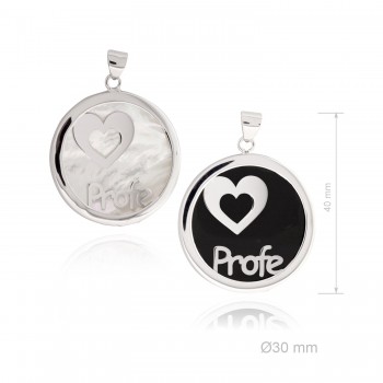 Colgante Nácar "Profe"