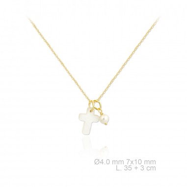 Silver Necklaces with Mother of Pearl